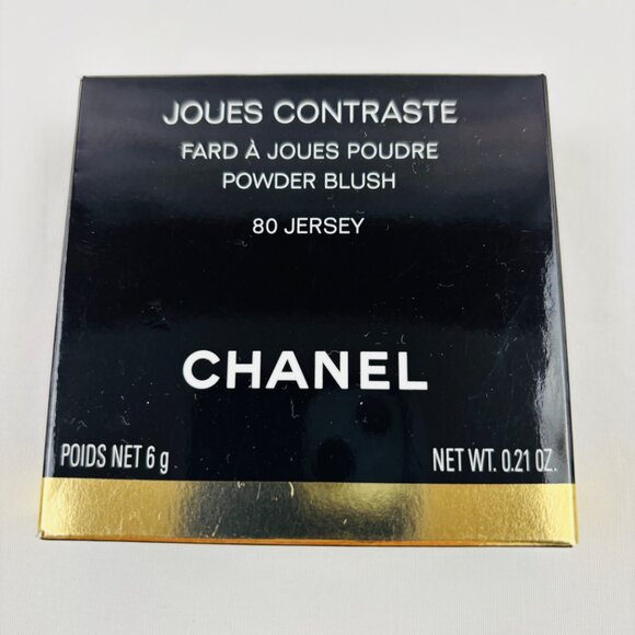Chanel Cosmetic Joues Contraste Powder Blush 80 Jersey .21 oz Open Box - Picture 7 of 10
